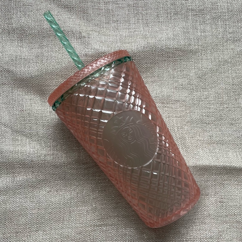 NWT Starbucks Tumbler 16oz. Pink and Green
